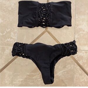 MIKOH embroidered bikini set